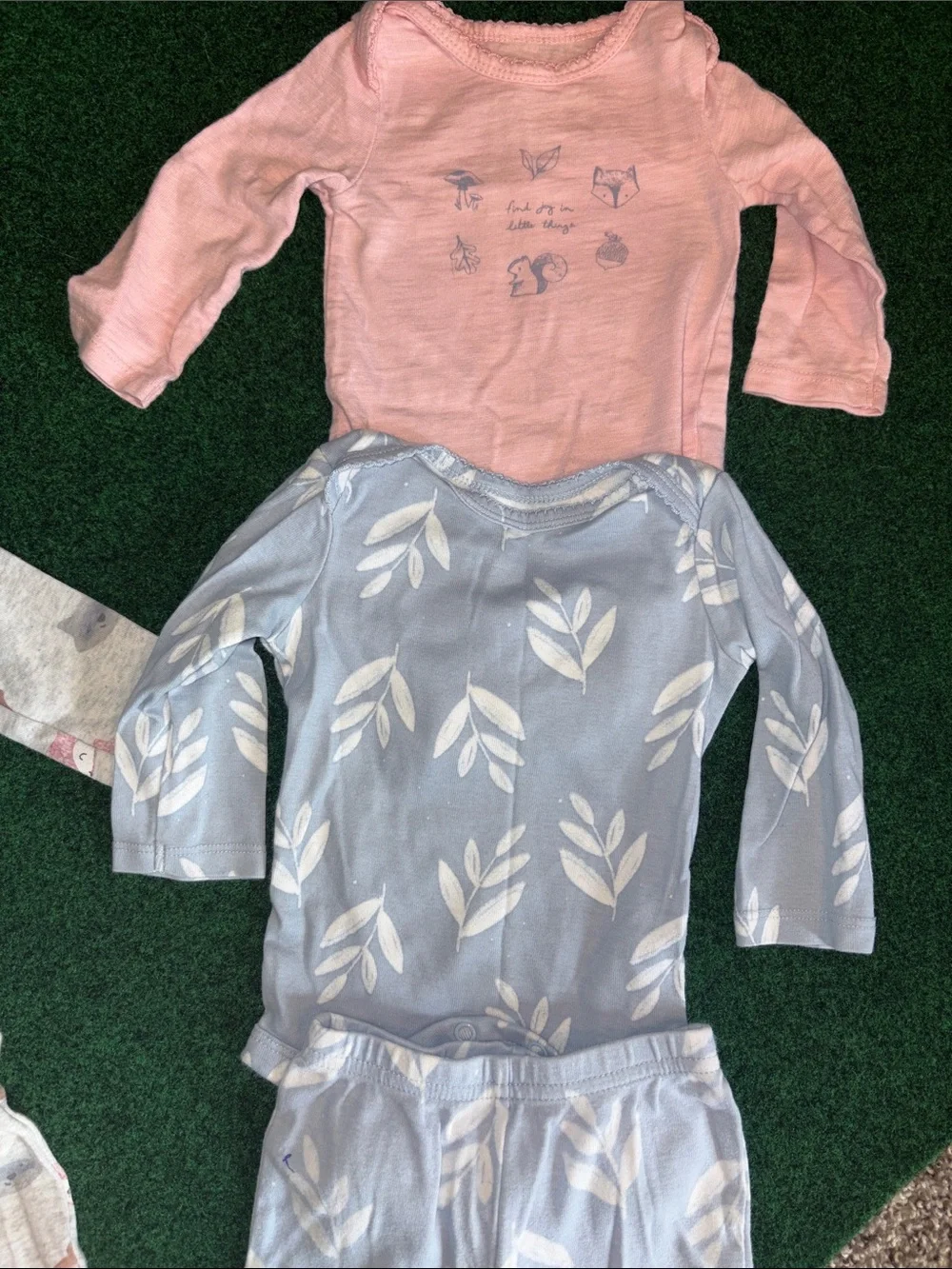 Carter's Mixed Long-Sleeve Toddler Pajama Sets in Pink, Light Blue, and Cream